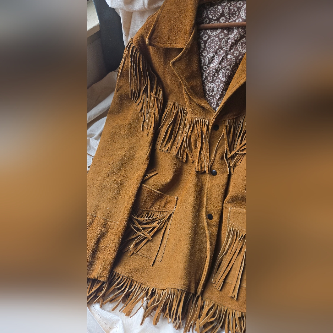 Vintage Fringed Leather Jacket Jo-O-Kay